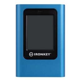 Kingston Dysk zewnętrzny SSD Kingston IronKey Vault Privacy 80 1,92TB USB 3.0 Type-C (250/250 MB/s) niebiesko-czarny