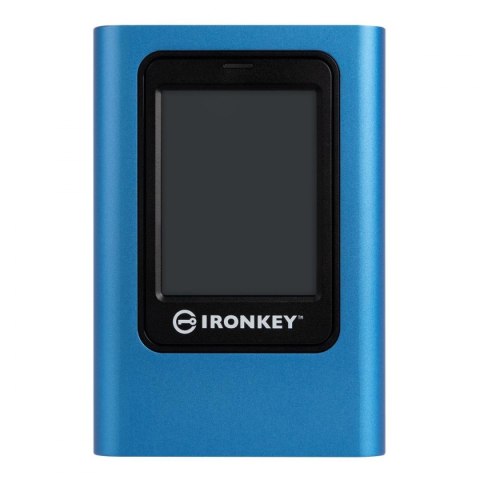 Kingston Dysk zewnętrzny SSD Kingston IronKey Vault Privacy 80 1,92TB USB 3.0 Type-C (250/250 MB/s) niebiesko-czarny