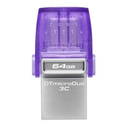 Kingston Pendrive Kingston DataTraveler microDuo 3C 64GB 200MB/S DUAL USB-A + USB-C 3.2 Gen 1
