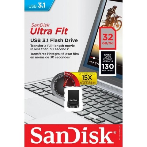 SanDisk Pendrive SanDisk Ultra Fit 32GB USB 3.1 130MB/s