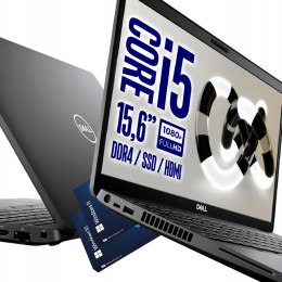 Nowoczesny Laptop i5 Dell 15 16GB SSD 512GB FHD