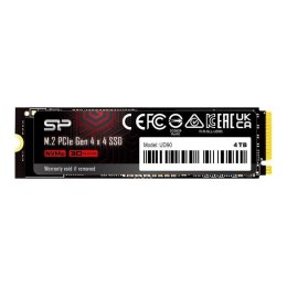 SILICON POWER Dysk SSD Silicon Power UD90 4TB M.2 PCIe NVMe Gen4x4 NVMe 1.4 (5000/4800 MB/s)