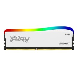 Kingston Pamięć DDR4 Kingston Fury Beast RGB SE 16GB (1x16GB) 3200MHz CL16 1,35V Biały
