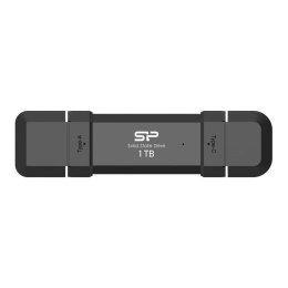SILICON POWER Dysk zewnętrzny SSD Silicon Power DS72 1TB USB-A USB-C 1050/850 MB/s Czarny