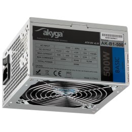 AKYGA Zasilacz ATX 500W Akyga Basic AK-B1-500 Fan12cm P4 3xSATA PCI-E