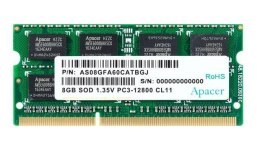 Apacer Pamięć SODIMM DDR3 APACER 8GB (1x8GB) 1600MHz DDR3L CL11 1,35V 512x8