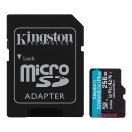 Kingston Karta pamięci Kingston microSD Canvas Go! Plus 256GB Class 10 UHS-I + adapter