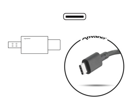 Zasilacz samochodowy Movano 45W USB type C USB-C Zasilacz samochodowy Movano 45W USB type C USB-C