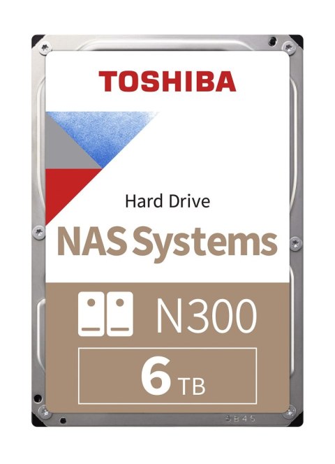 TOSHIBA Dysk Toshiba N300 HDWG460EZSTA 6TB 3,5" 7200 256MB SATA III NAS