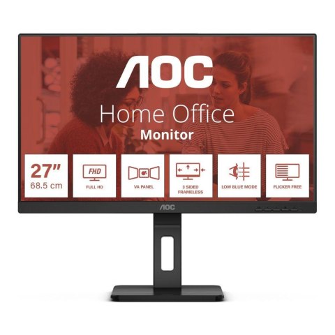 AOC Monitor AOC 27" 27E3QAF HDMI DP VGA głośniki 2x2W