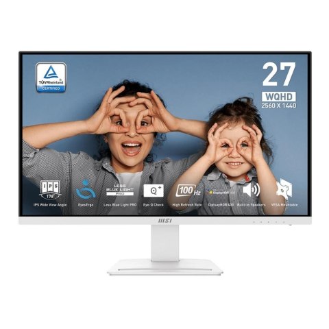 MSI Monitor MSI 27" PRO MP273QW E2 IPS QHD 100Hz 2xHDMI DP głośniki