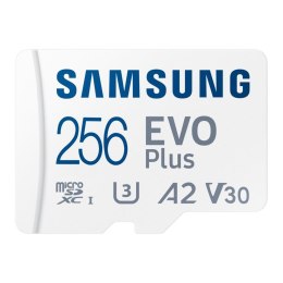 Samsung Karta pamięci Samsung EVO Plus 2024 microSDXC 256GB UHS-I U3 A2 V30 + adapter