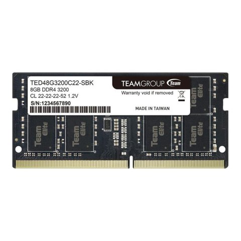 Team Group Pamięć SODIMM DDR4 Team Group Elite 8GB (1x8GB) 3200MHz CL22 1,2V