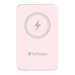 VERBATIM Powerbank Verbatim Charge 'n' Go Magnetic Wireless 10000mAh USB-C PD 3.0 Pink