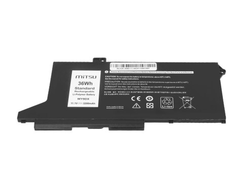 Bateria Mitsu do Dell Latitude 5420, 5520, Precision 3560 - 11.1V