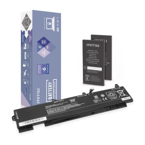 Bateria Mitsu do HP EliteBook 850, 855 (G7, G8), ZBook Firefly 15 (G7, G8)