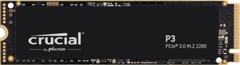 CRUCIAL Dysk SSD Crucial P3 1TB M.2 2280 PCIe 3.0 NVMe (3500/3000 MB/s)