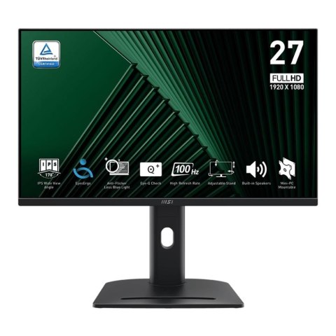 MSI Monitor MSI 27" PRO MP275PG IPS FHD 100Hz HDMI DP VGA głośniki