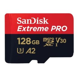 Sandisk Karta pamięci MicroSDXC SanDisk EXTREME PRO 128GB 200/90 MB/s A2 C10 V30 UHS-I U3