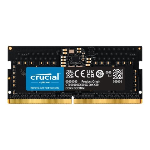 CRUCIAL Pamięć SODIMM DDR5 Crucial 8GB (1x8GB) 5600MHz CL46 1,1V