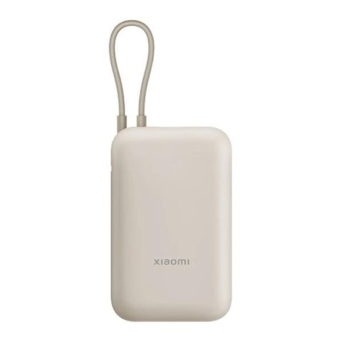 XIAOMI Powerbank Xiaomi 22,5W 10000mAh 2xUSB-C 1xUSB-A wbudowany kabel Tan