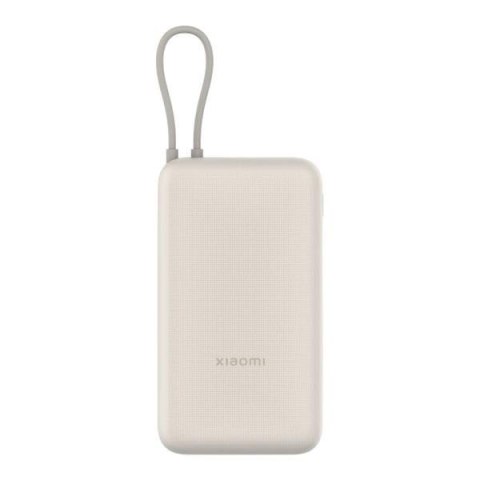 XIAOMI Powerbank Xiaomi 33W 20000mAh 2xUSB-C 1xUSB-A wbudowany kabel Tan