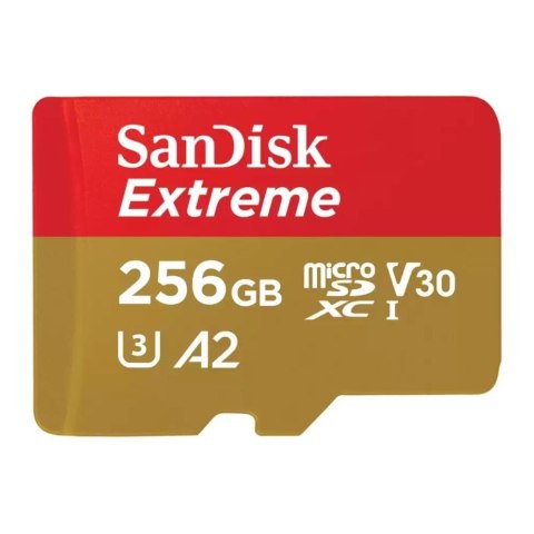Sandisk Karta pamięci microSDXC SanDisk Extreme 256GB 190/130MB/s A2 V30 UHS-I U3