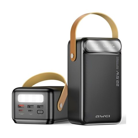 AWEI Powerbank Awei P101K 60000mAh 22,5W 3xUSB-A 2xUSB-C czarny