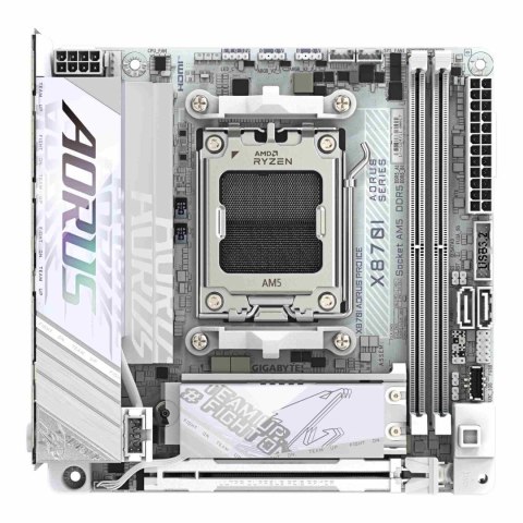 Gigabyte Płyta Gigabyte X870I AORUS PRO ICE (rev. 1.0) /AMD X870/DDR5/SATA3/M.2/USB4/PCIe5.0/WiFi/BT/AM5/Mini-ITX