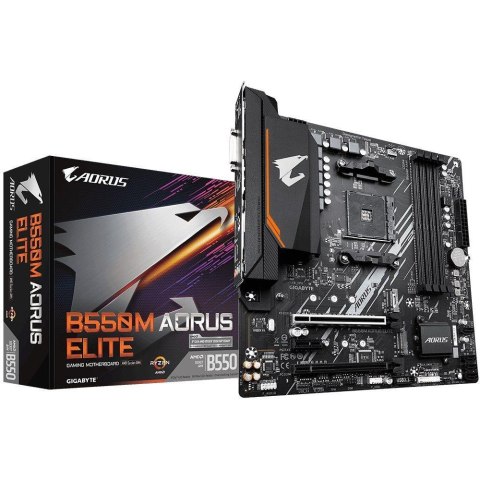 Gigabyte Płyta Gigabyte B550M AORUS ELITE /AMD B550/DDR4/SATA3/M.2/USB3.1/PCIe4.0/AM4/mATX