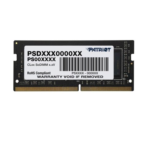 Patriot Memory Pamięć SODIMM DDR4 Patriot Signature 8GB(1x8GB) 3200 MHz CL22 1,2V