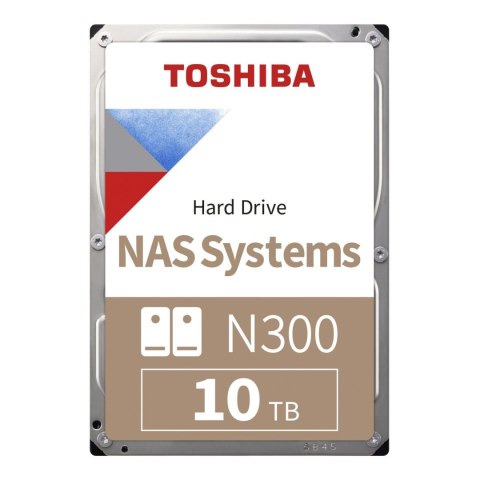 Toshiba Dysk Toshiba N300 HDWG71AEZSTA 10TB 3,5" 7200 512MB SATA III NAS RETAIL