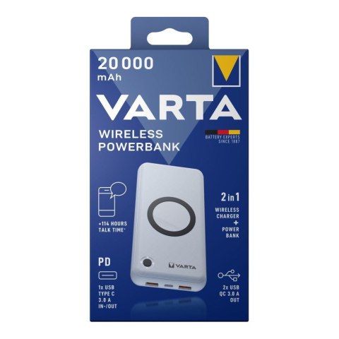 Varta Baterie Powerbank Varta Wireless 20000 mAh