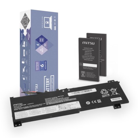 Bateria Mitsu do Lenovo IdeaPad Gaming 3 15ACH6, 15IHU6