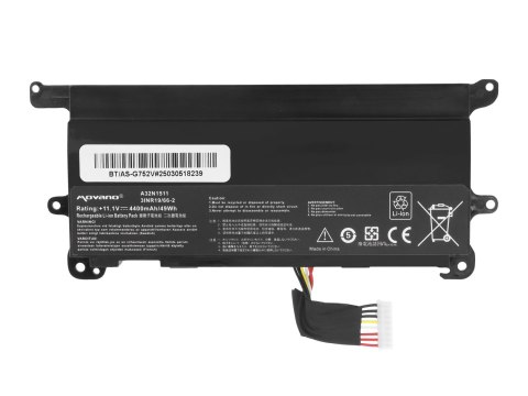 Bateria Movano do Asus ROG G752V, G752VL, G752VY