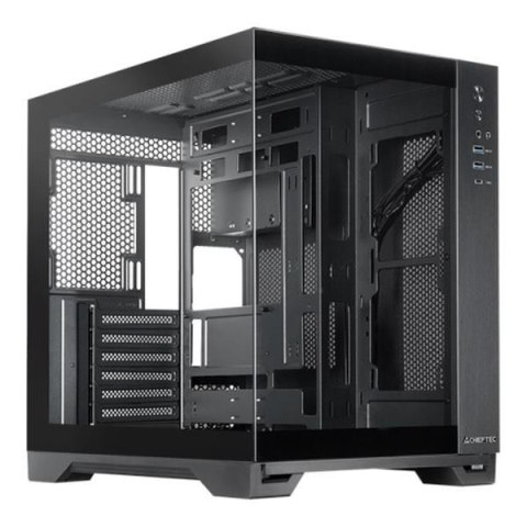 Chieftec Obudowa Chieftec VISIO Fanless GM-30B-TG-FL-OP ATX z oknem bez zasilacza czarna