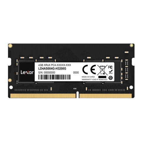 Lexar Pamięć SODIMM DDR4 Lexar 32GB (1x32GB) 3200MHz CL22 1,2V Black