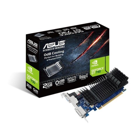 Asus Karta VGA Asus GT730 2GB GDDR5 64bit VGA+DVI+HDMI PCIe Silent
