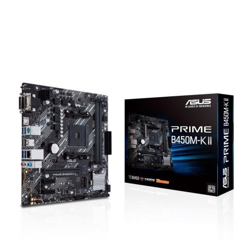 Asus Płyta Asus PRIME B450M-K II/AMD B450/SATA3/M.2/USB3.1/PCIe3.0/AM4/mATX