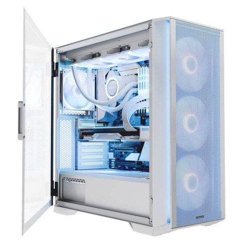 Modecom Obudowa Modecom Horizon ARGB Flow Midi USB Type C, Biała