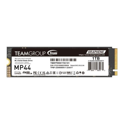 Team Group Dysk SSD Team Group MP44 1TB M.2 PCIe NVMe Gen4 x4 2280 (7400/6500)