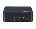 MSI Cubi NUC AI 1UMG-06SEU Intel Core Ultra 7 155H 16GB SSD1TB Intel Arc graphics AX211 WiFi 6E Windows 11 Pro Black