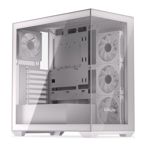 COOLING.PL Obudowa KRUX Exo White ATX, z oknem, bez zasilacza, biała