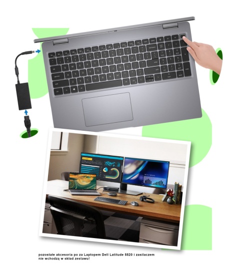 Laptop Dell Latitude 5520 i5 64GB RAM 2TB SSD 15,6" Full HD powystawowy