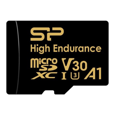 Silicon Power Karta pamięci Silicon Power microSDXC High Endurance Golden Series 128GB V30 UHS-1 U3 A1 4K UHD + adapter