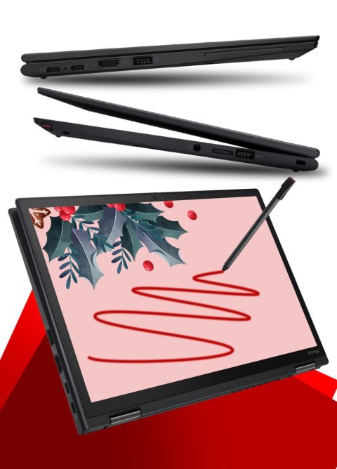Laptop Lenovo ThinkPad X13 Yoga G2 i7 16GB RAM 1TB SSD 1920x1080 13,3" Full HD dotykowy powystawowy