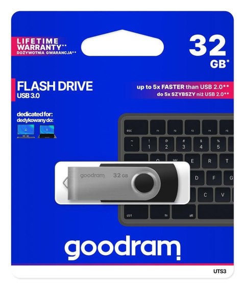 Goodram Pendrive GOODRAM Twister 32GB USB 3.2 Gen 1 Black