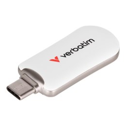 Verbatim Pendrive Verbatim Plectra 128GB USB-C 3.0 White