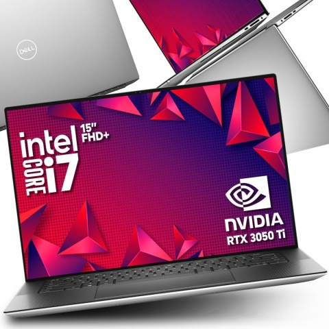 Laptop Dell XPS 9510 i7 32GB RAM 2TB SSD 15,6" Full HD+ RTX 3050 Ti powystawowy