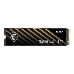 MSI Dysk SSD MSI SPATIUM M461 1TB PCIe 4.0 NVMe M.2 2280 (5000/3200 MB/s) 3D NAND
